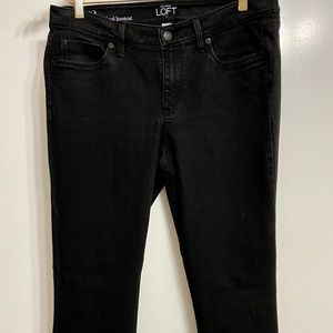 LOFT Black Denim Original Bootcut Jeans Size 12